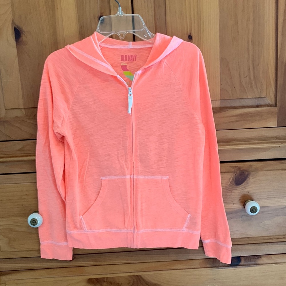 Old Navy Front Zip Hoodie Jacket - Girls Size Large (10/12)